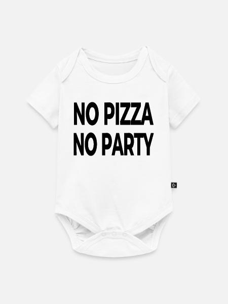 Pizza - Baby Premium Kurzarmbody - Weiß