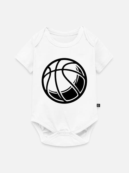 Basketball Ball - Baby Premium Kurzarmbody - Weiß