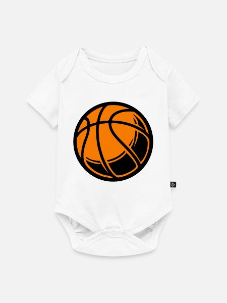 Basketball Ball - Baby Premium Kurzarmbody - Weiß