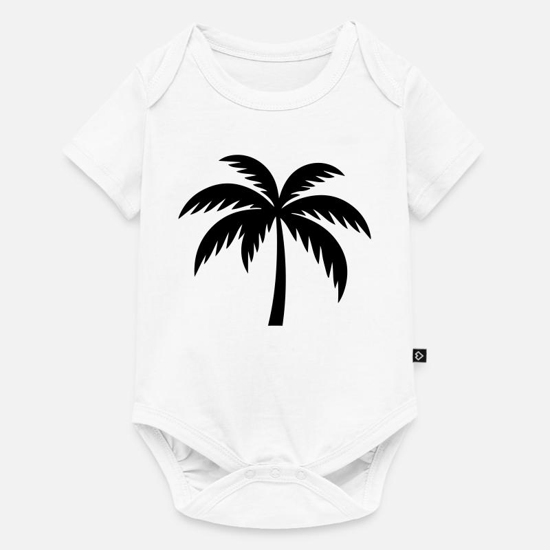 Palm Tree Silhouette - Baby Premium short-sleeve bodysuit - white