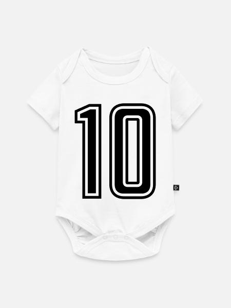 10 - Baby Premium Kurzarmbody - Weiß