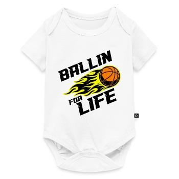 Basketball Ballin : Diction - Body à manches courtes Premium Bébé - blanc - Devant