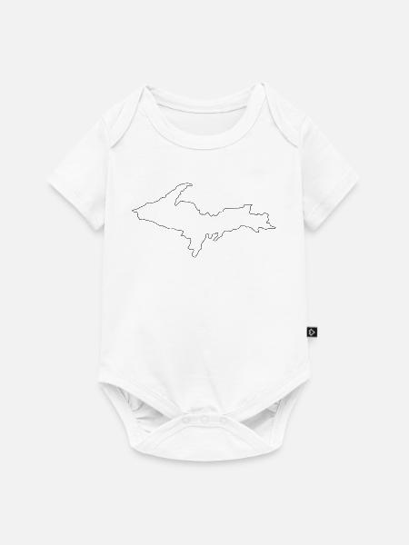 Michigan Obere Halbinsel - Baby Premium Kurzarmbody - Weiß