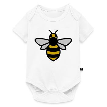 Bee Insect Cartoon - Baby Premium short-sleeve bodysuit - white - Front