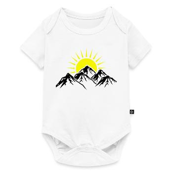 Mountains Sun Nature - Baby Premium short-sleeve bodysuit - white - Front