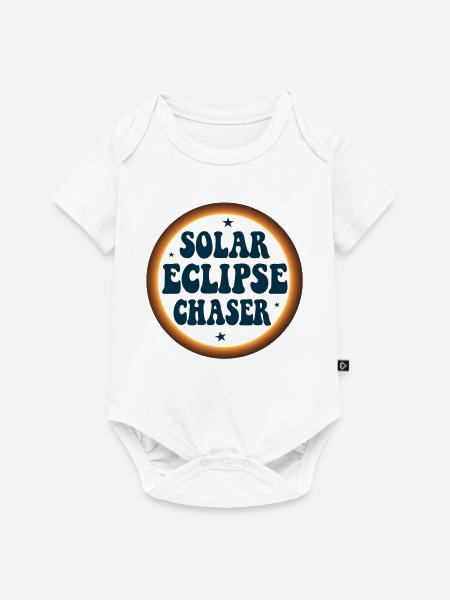 Solar eclipse chaser - Baby Premium Kurzarmbody - Weiß