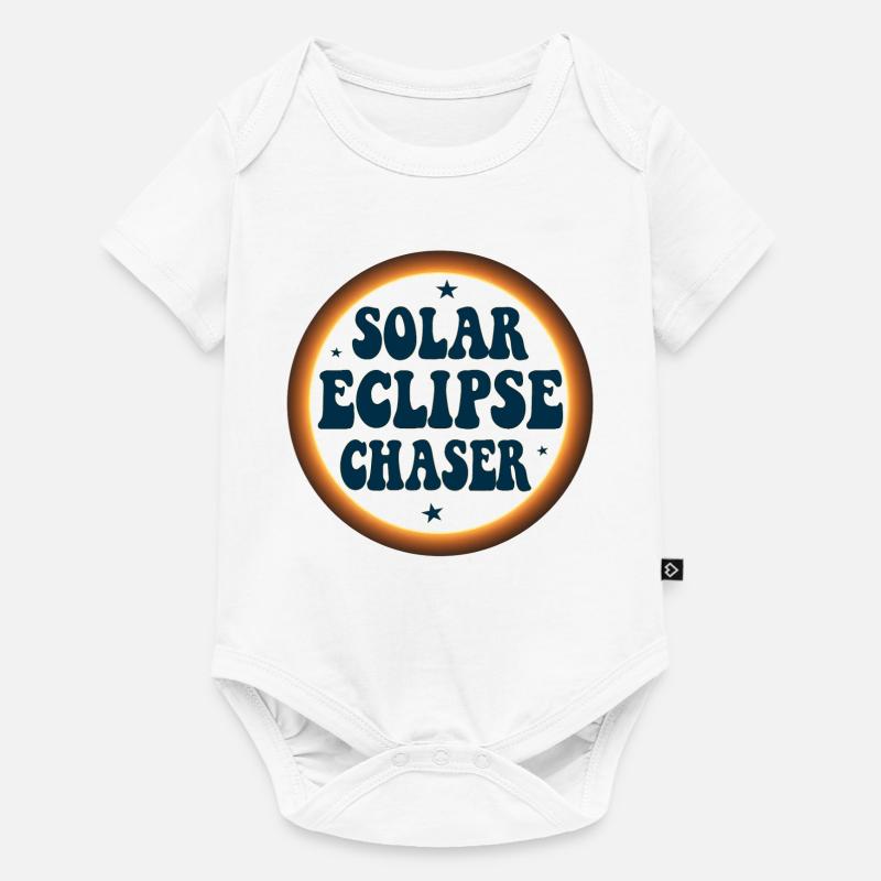 Solar eclipse chaser - Baby Premium Kurzarmbody - Weiß