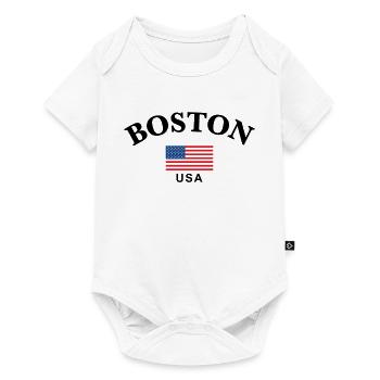 Boston, États-Unis - Body à manches courtes Premium Bébé - blanc - Devant
