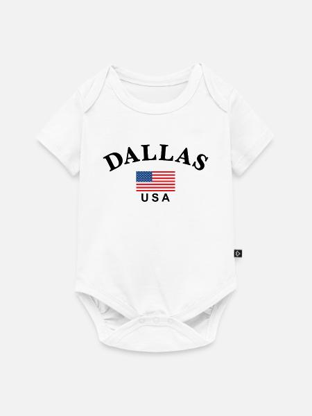 Dallas, USA - Baby Premium Kurzarmbody - Weiß