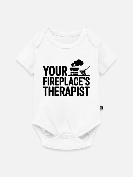Kaminkehrer lustiger Spruch Schornsteinfeger - Baby Premium Kurzarmbody - Weiß