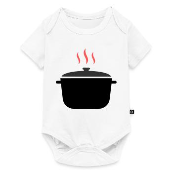 Cooking Pot Steam Cooking - Baby Premium short-sleeve bodysuit - white - Front