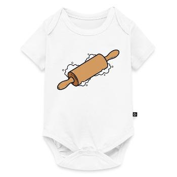 Rolling Pin Rolling Dough Roll Baking - Baby Premium short-sleeve bodysuit - white - Front