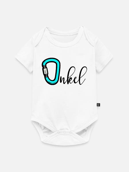 Camping Klettern Onkel - Baby Premium Kurzarmbody - Weiß