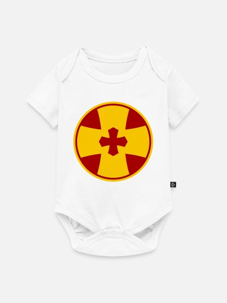 Kreuzkreis - Baby Premium Kurzarmbody - Weiß