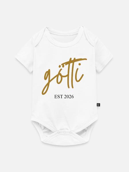 Götti est 2026 - Baby Premium Kurzarmbody - Weiß