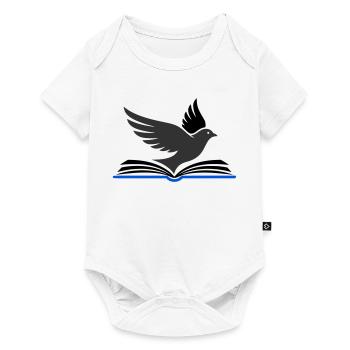 Bird flies out of book - Baby Premium short-sleeve bodysuit - white - Front