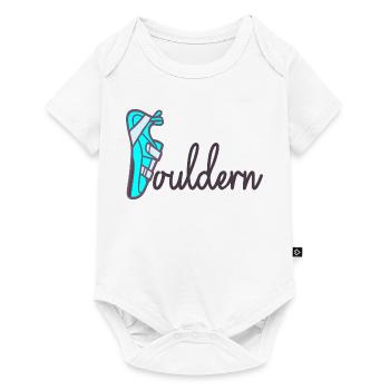 Father's Day Dad Bouldering - Baby Premium short-sleeve bodysuit - white - Front