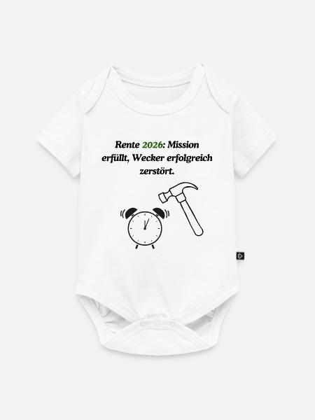 Endliche Rente - Baby Premium Kurzarmbody - Weiß