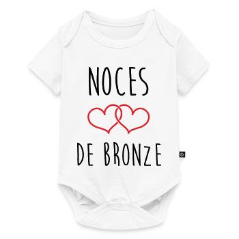 Bronze Wedding 22 Years of Love - Baby Premium short-sleeve bodysuit - white - Front