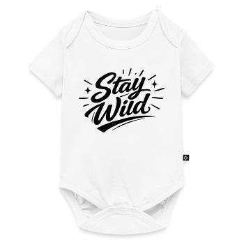 Restez en liberté - Body à manches courtes Premium Bébé - blanc - Devant