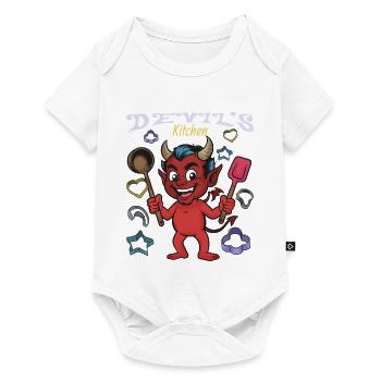 Teufels Küche Koch-Teufel - Baby Premium Kurzarmbody - Weiß - Vorne