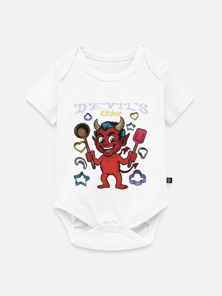 Teufels Küche Koch-Teufel - Baby Premium Kurzarmbody - Weiß