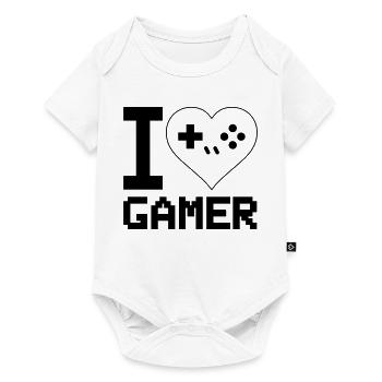 J’adore Gamer - Body à manches courtes Premium Bébé - blanc - Devant