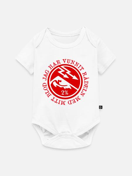 2 Prozent - Baby Premium Kurzarmbody - Weiß