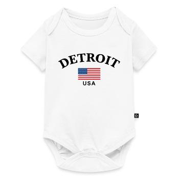 Detroit, États-Unis - Body à manches courtes Premium Bébé - blanc - Devant