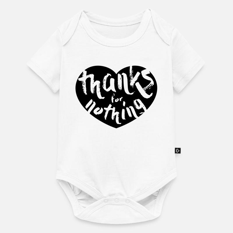 thanks for nothing - Baby Premium Kurzarmbody - Weiß