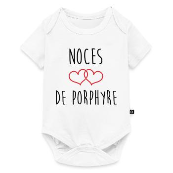 Porphyry Wedding 33 Years of Marriage - Baby Premium short-sleeve bodysuit - white - Front