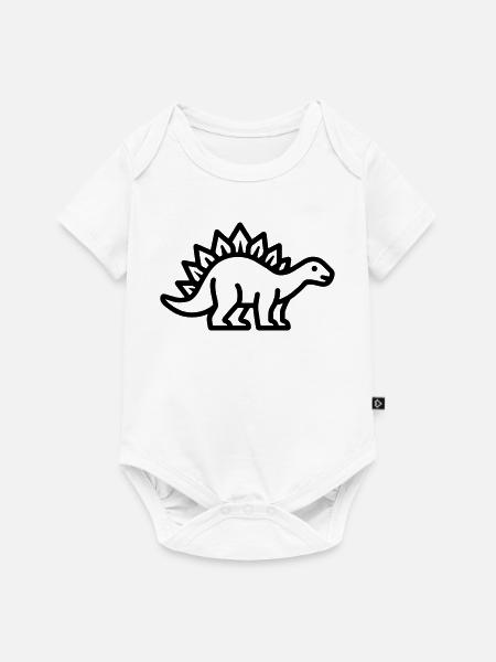 Stegosaurus - Baby Premium Kurzarmbody - Weiß