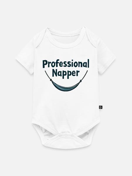 Hängematten-Profi Design - Baby Premium Kurzarmbody - Weiß