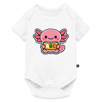 Axolotl ABC avec des ailes - Body à manches courtes Premium Bébé - blanc - Devant