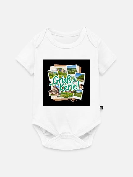 Griaß di Kerle! Bayerische Landschaft - Baby Premium Kurzarmbody - Weiß