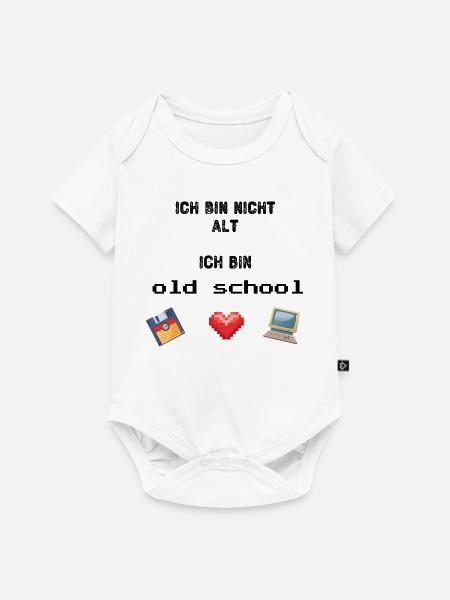 Old School - Baby Premium Kurzarmbody - Weiß