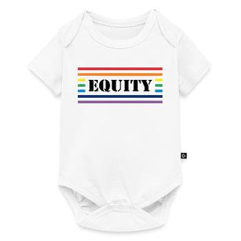 Rainbow Equity - Baby Premium short-sleeve bodysuit - white - Front
