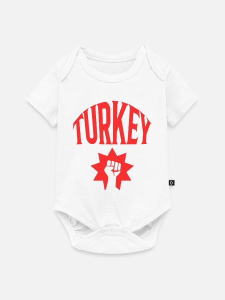 Turkey Türkei - Baby Premium Kurzarmbody - Weiß