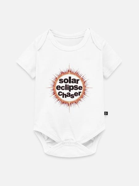 Solar eclipse chaser - Baby Premium Kurzarmbody - Weiß