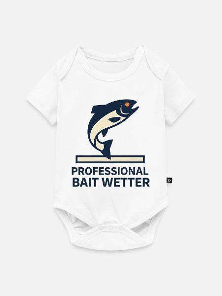 Pro Bait Wetter - Baby Premium Kurzarmbody - Weiß