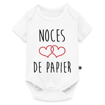 Paper wedding anniversary: 37 years of marriage - Baby Premium short-sleeve bodysuit - white - Front