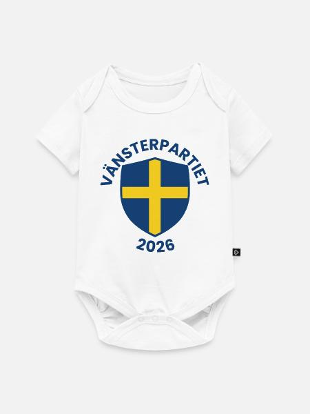 Emblem der Linken Partei 2026 - Baby Premium Kurzarmbody - Weiß