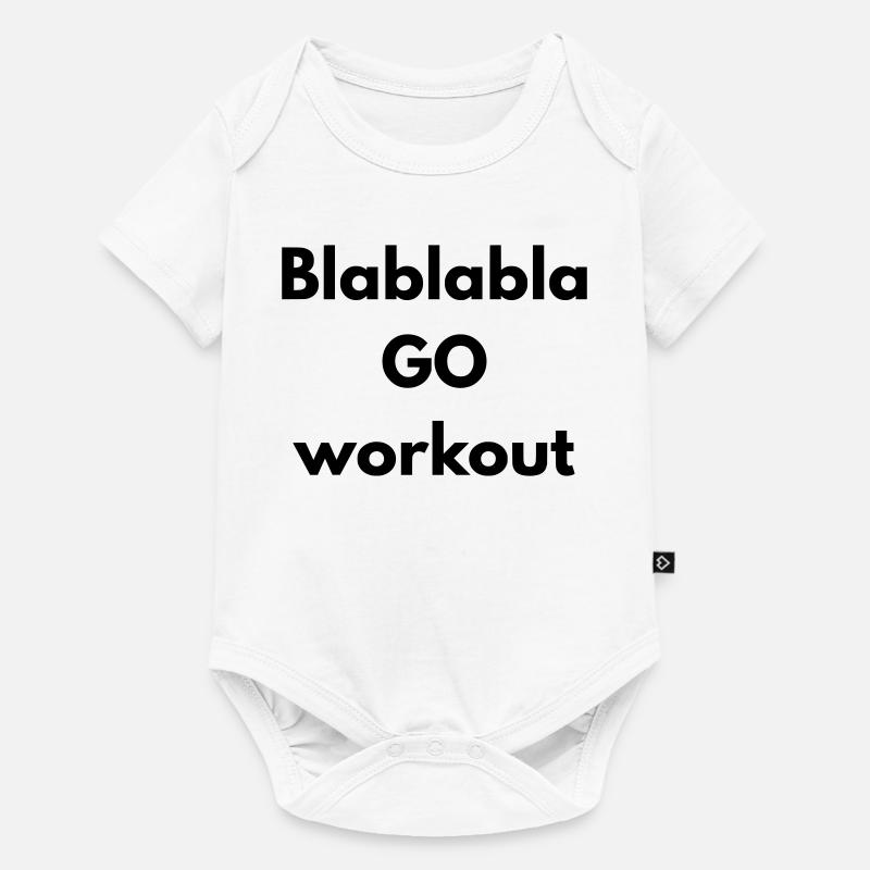 BLABLABLA go workout - Body à manches courtes Premium Bébé - blanc