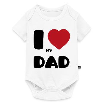 J’aime mon papa - Body à manches courtes Premium Bébé - blanc - Devant
