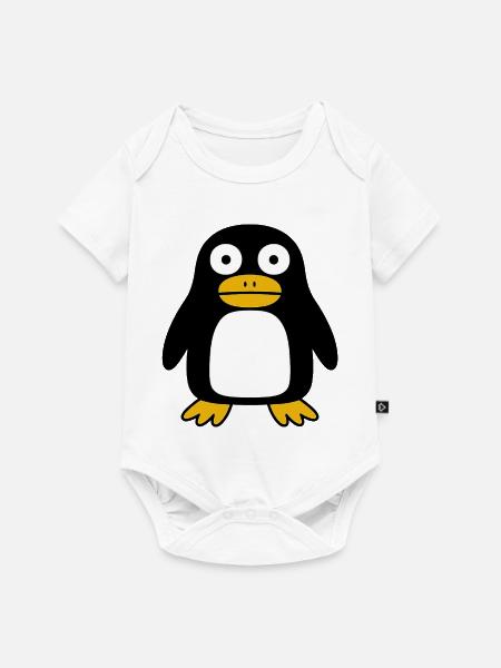 Ugly Penguin - Baby Premium Kurzarmbody - Weiß