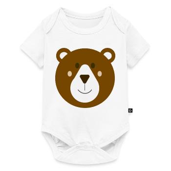 Brown Bear Baby Tee - Baby Premium short-sleeve bodysuit - white - Front
