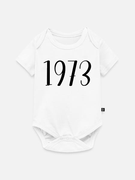 1973 - Baby Premium Kurzarmbody - Weiß