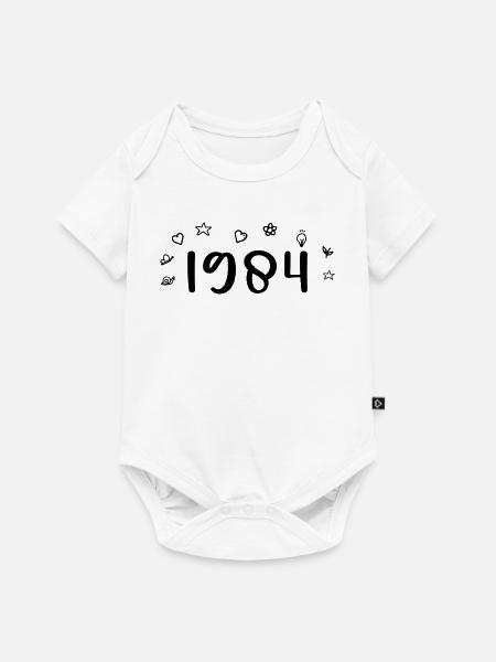 1984 Jubiläum 1984 Retro 1984 - Baby Premium Kurzarmbody - Weiß