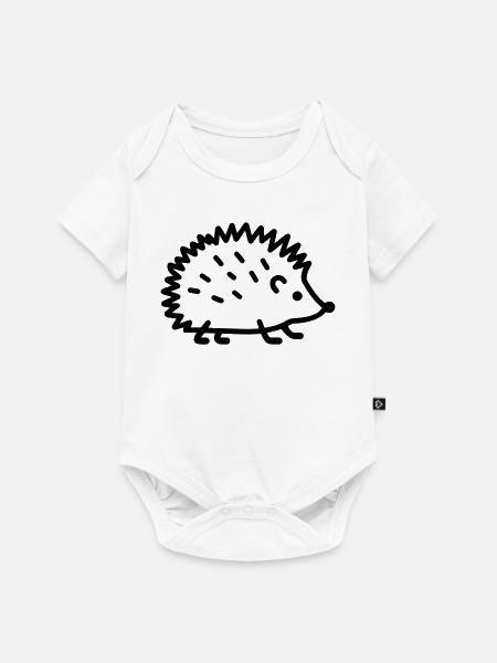 Igel - Baby Premium Kurzarmbody - Weiß
