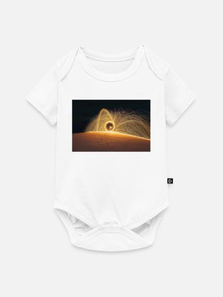 Brennende Stahlwolle - Baby Premium Kurzarmbody - Weiß